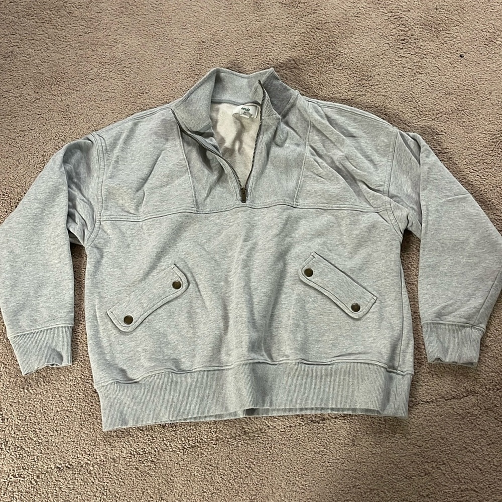 Aerie Lightweight Zip Up 1/4 Zip Pullover